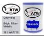 Preview: Chevrolet, Bright Silver Metallic, 16 / WA7718: 500ml Lackdose, von ATW Autoteile West.